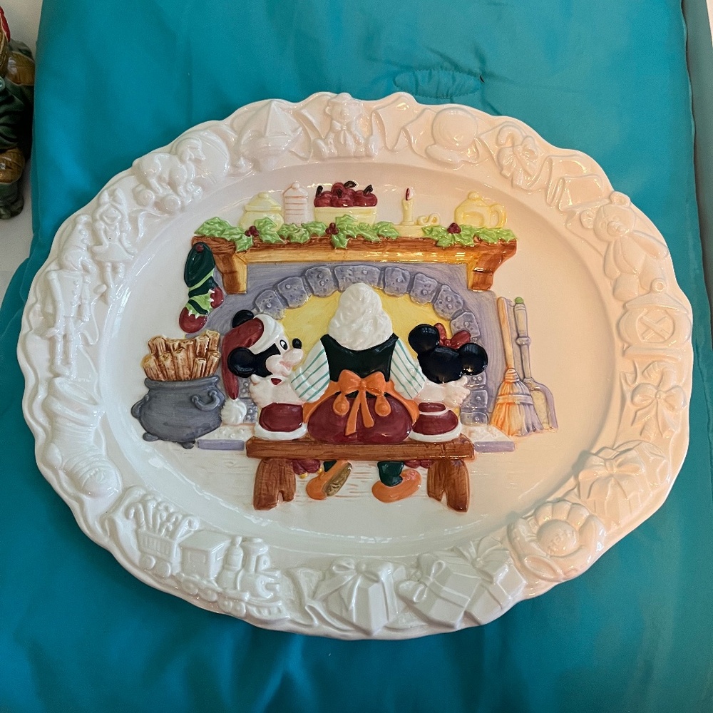 Disney Christmas platter